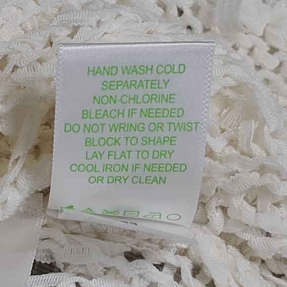 Lilly Pulitzer Cassis crochet top Shell out crochet Sz M Resort Wear Beachy - Picture 5 of 7